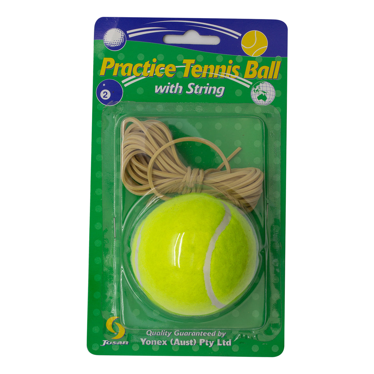 Josan Practice Tennis Ball with String Yonex (Aust) Pty Ltd