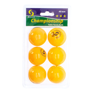 Josan 6-pack Championship 40mm Table Tennis Balls